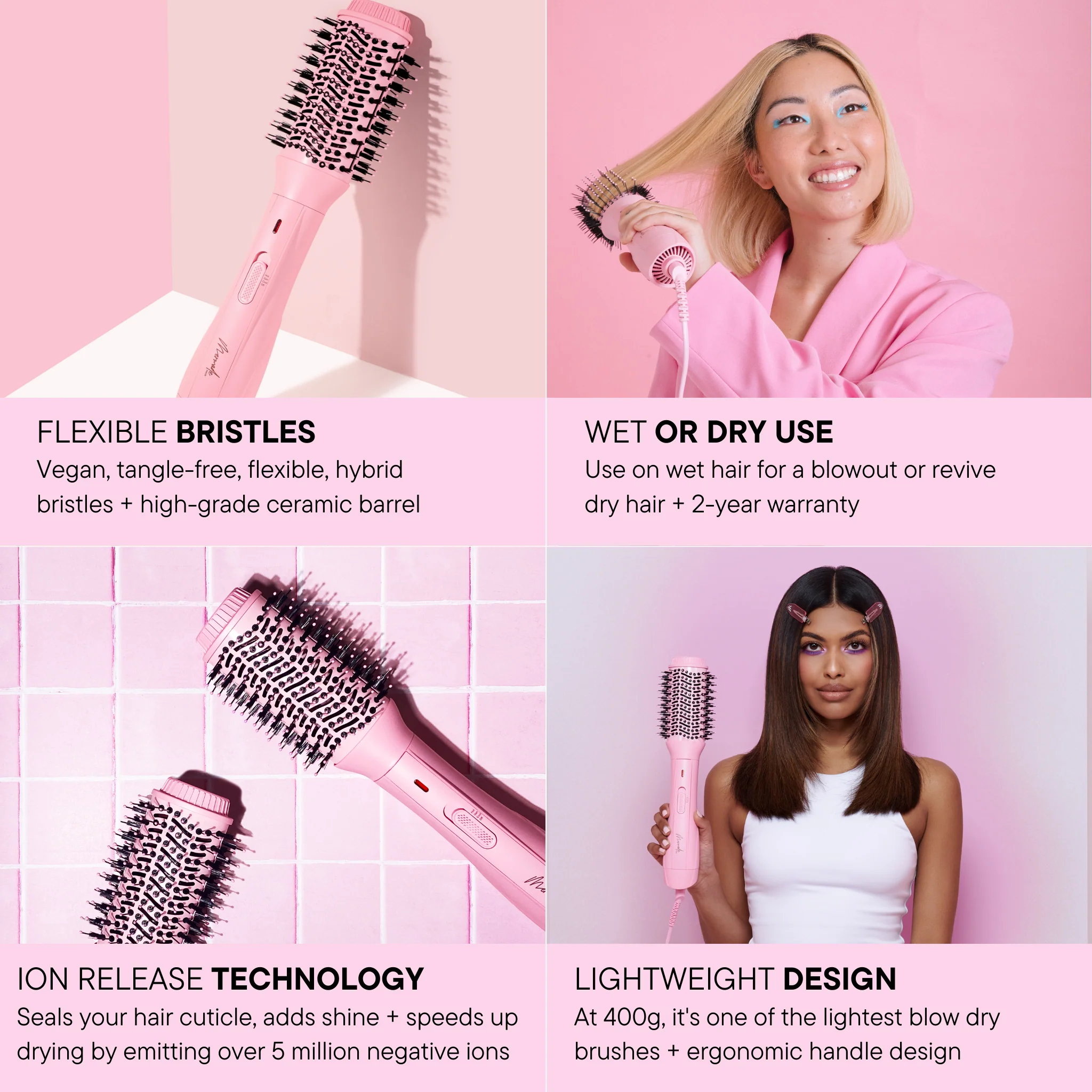 Blow Dry Brush - Pink - Image 10